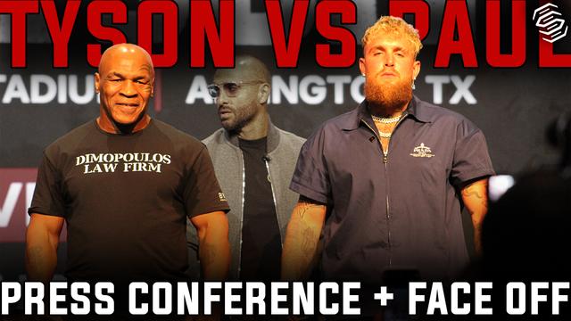 Mike Tyson vs Jake Paul Press Conference and Face Off
