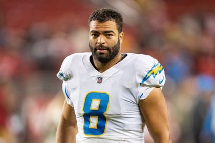 November 13, 2022; Santa Clara, California, USA; Los Angeles Chargers linebacker Kyle Van Noy (8) after the game against the San Francisco 49ers at Levi's Stadium. Mandatory Credit: Kyle Terada-USA TODAY Sports