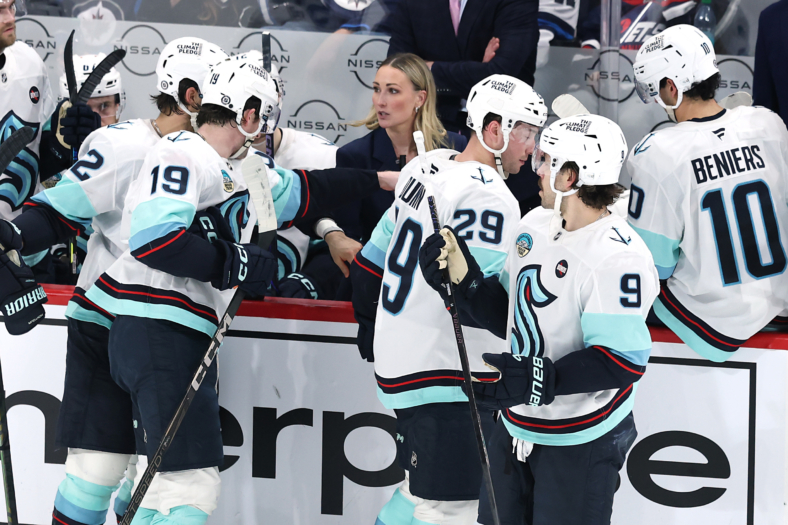 NHL: Jessica Campbell, Seattle Kraken at Winnipeg Jets